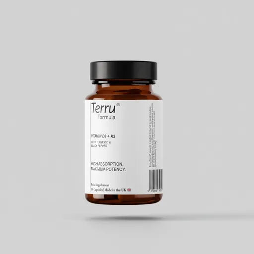 Terru Formula — High Absorption D3 + K2 + Turmeric + Piperine