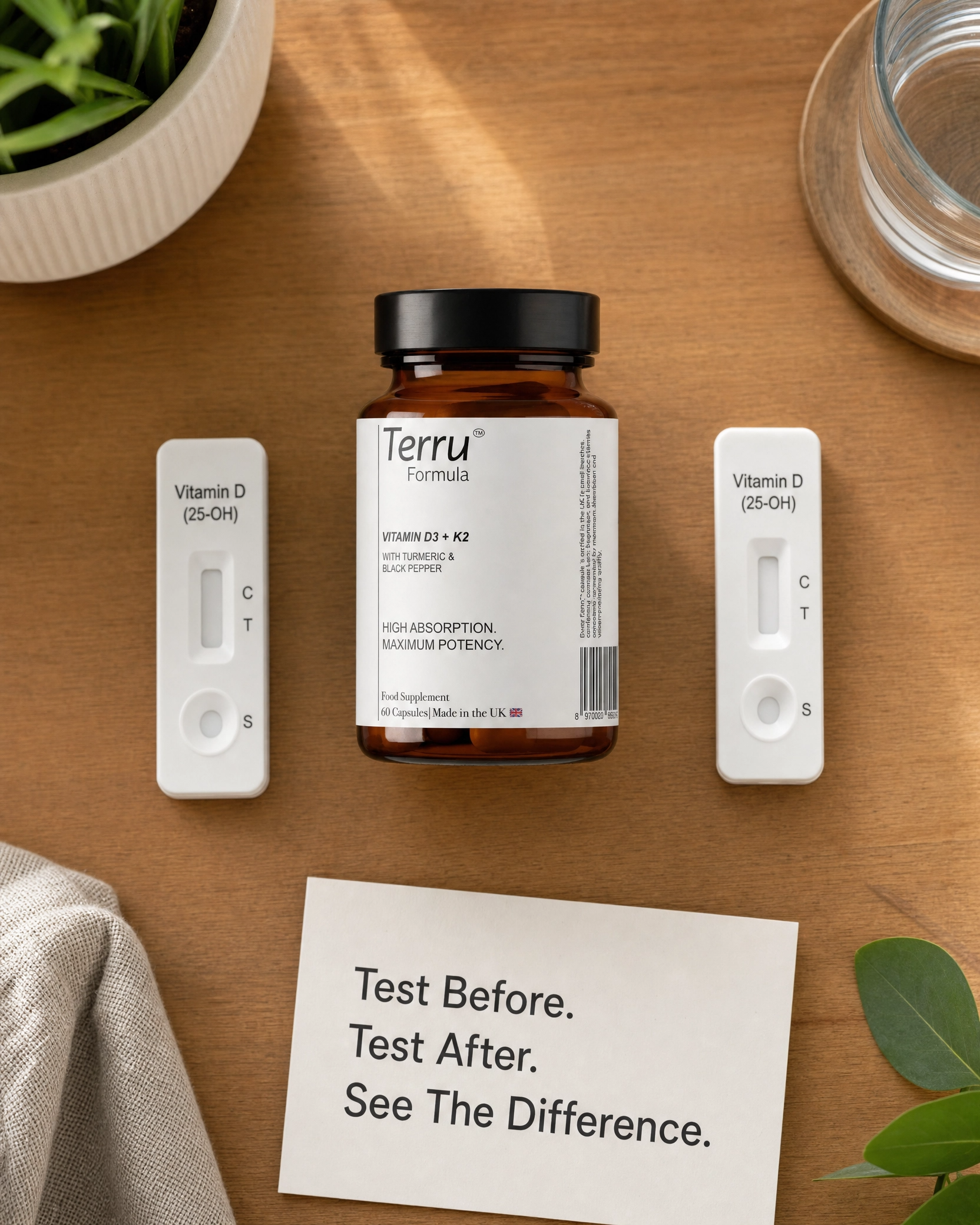 Terru Formula — High Absorption D3 + K2 + Turmeric + Piperine
